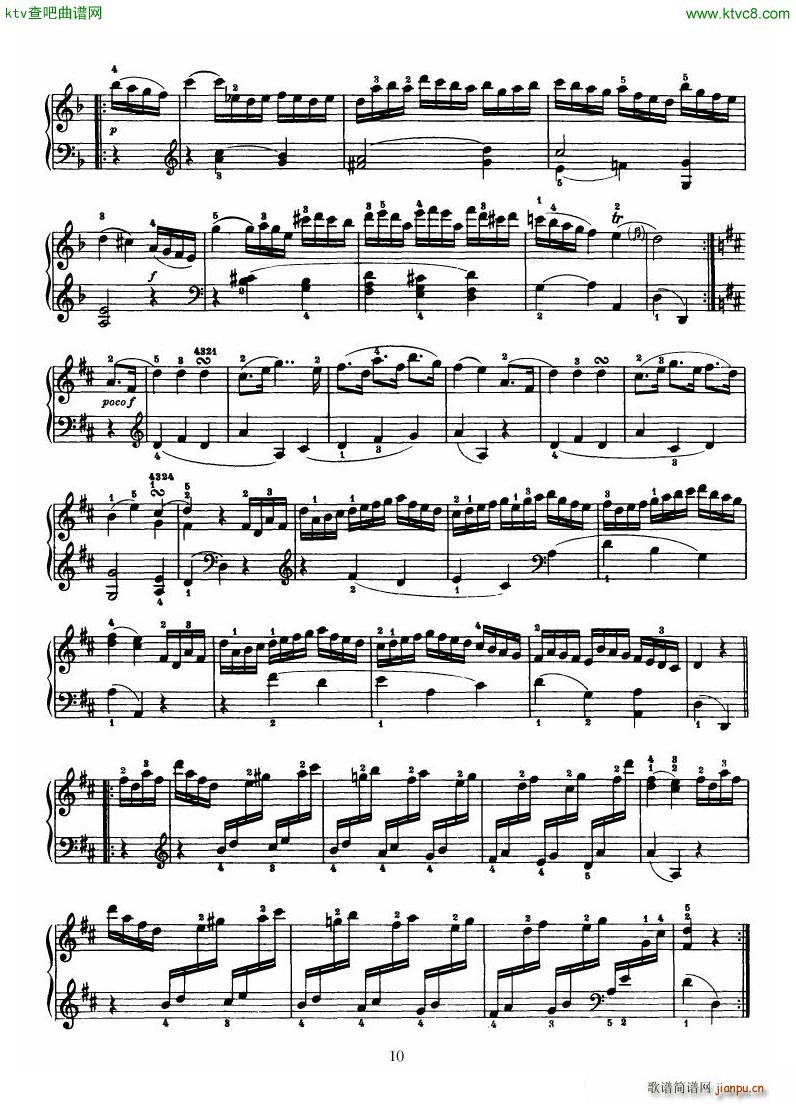 Haydn Piano Sonata No 33 In D(钢琴谱)10