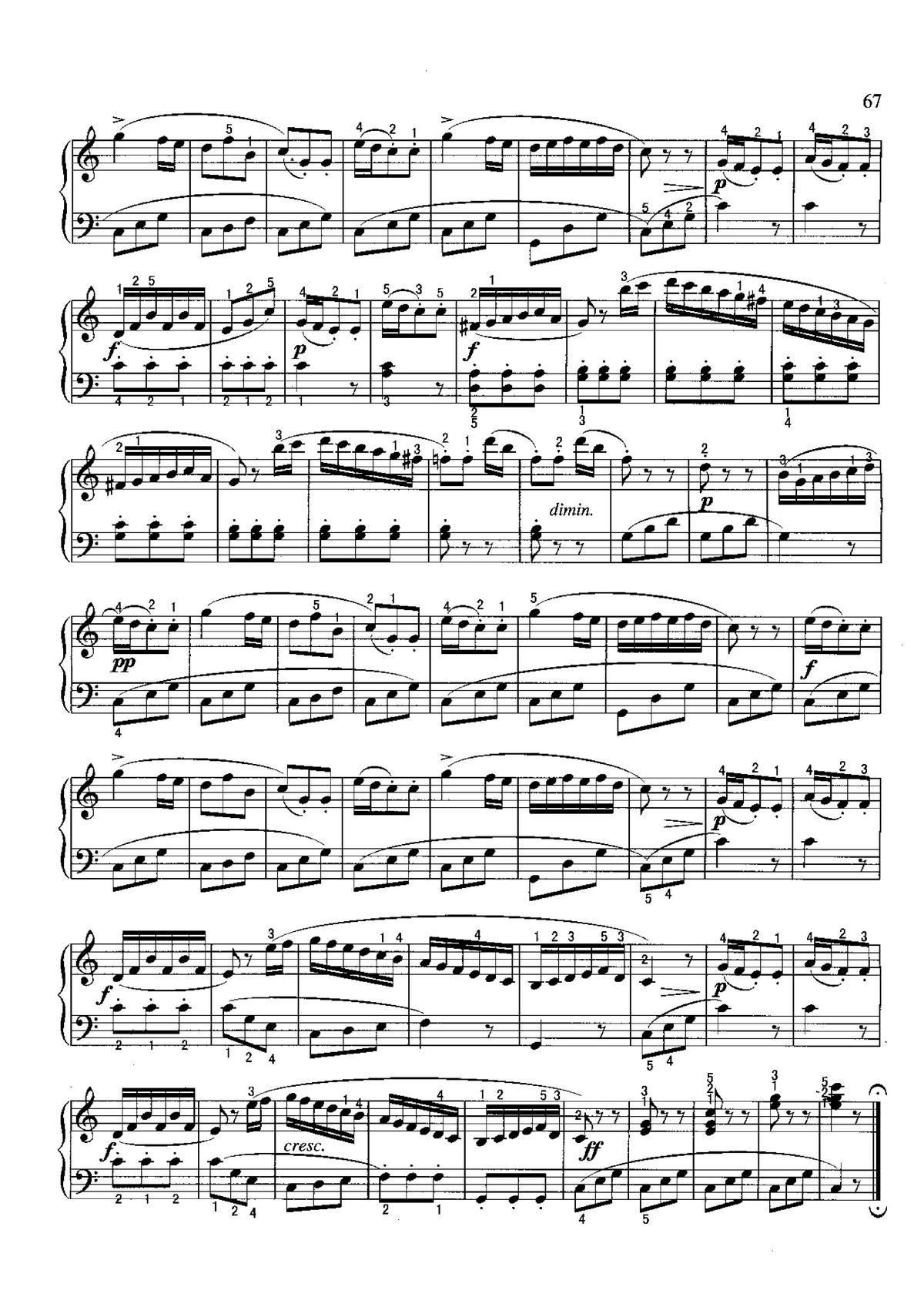 小奏鸣曲 不可不弹的世界钢琴名曲100首(钢琴谱)3