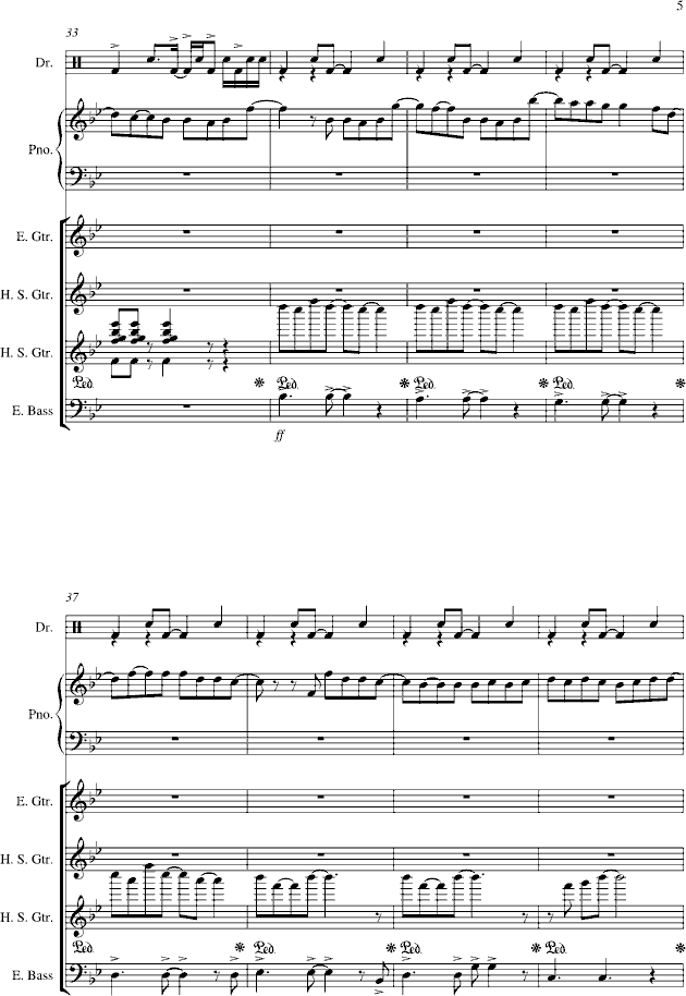 浪漫手机(钢琴谱)5