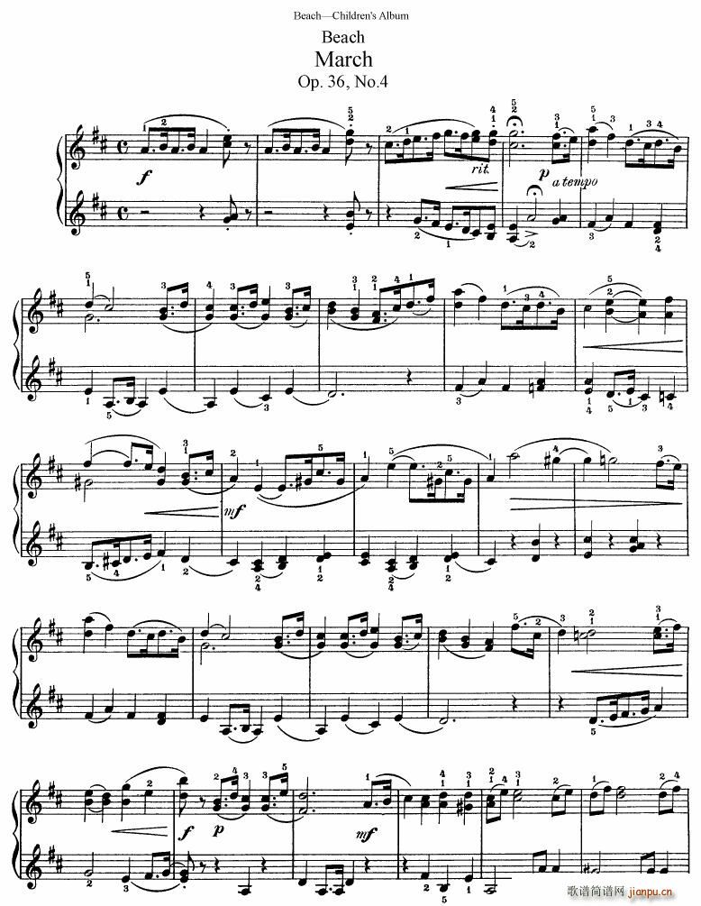 Beach Op 36 Children s Album(钢琴谱)7