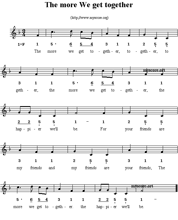 英文儿歌：ThemoreWegettogether(其他)1