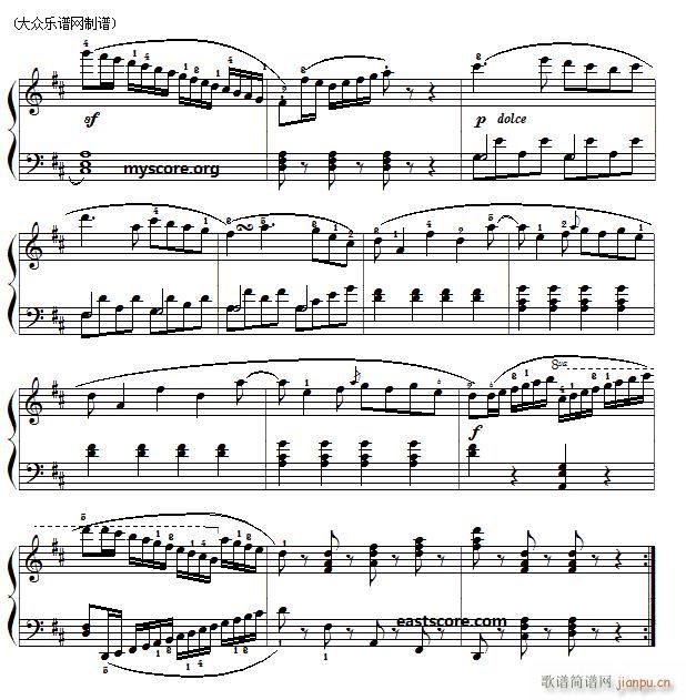 车尔尼 小钢琴家 Czerny 823 第64首 及练习提示(钢琴谱)3