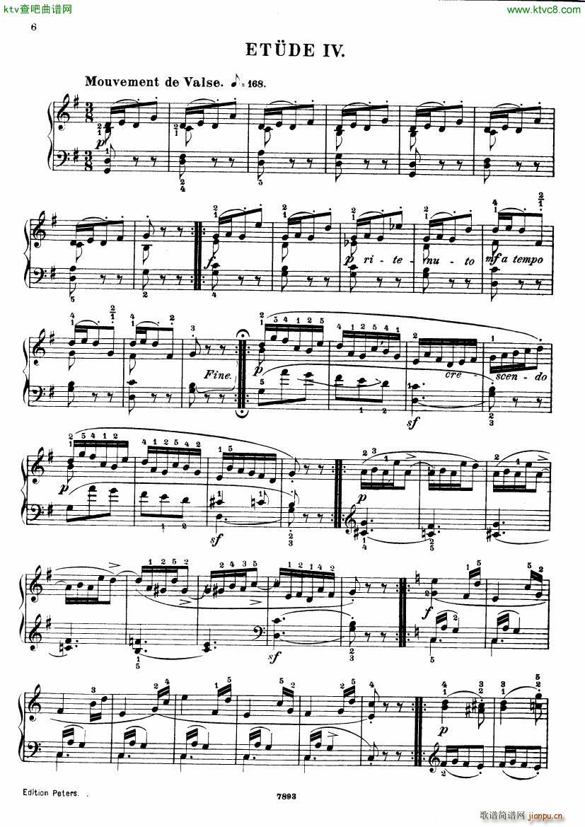 Henri Bertini 1798 1876 25 Easy Etudes Op 100(钢琴谱)7