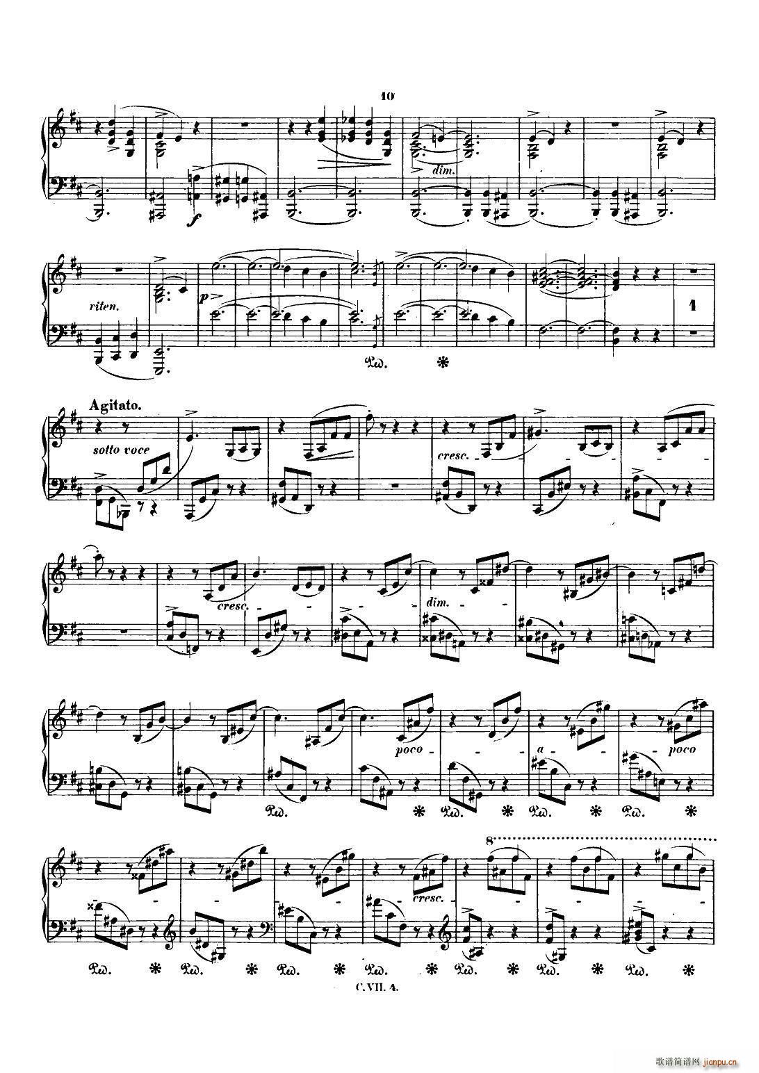 肖邦 钢琴谐谑曲 Chopin Scherzo No 1 b小调 Op 20(钢琴谱)9