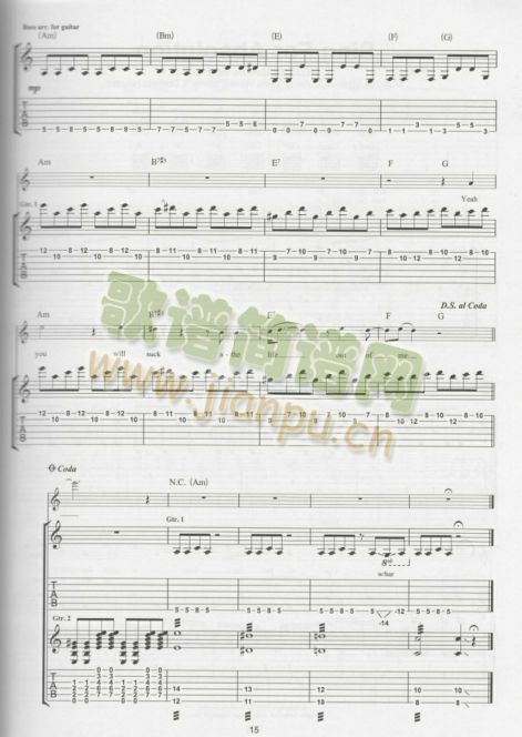 TIMEISRUNNINGOUT(吉他谱)7