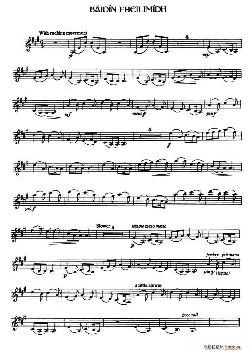 Baidin Fheilimidh 爱尔兰曲调(十字及以上)1