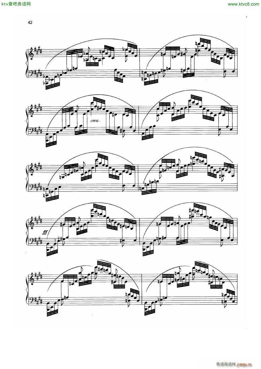 Dohnanyi Etude Op 28 5(钢琴谱)8