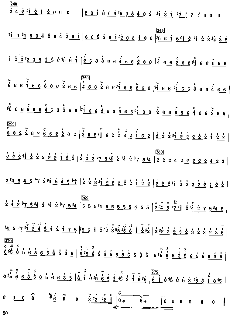 第二二胡狂想曲(七字歌谱)6