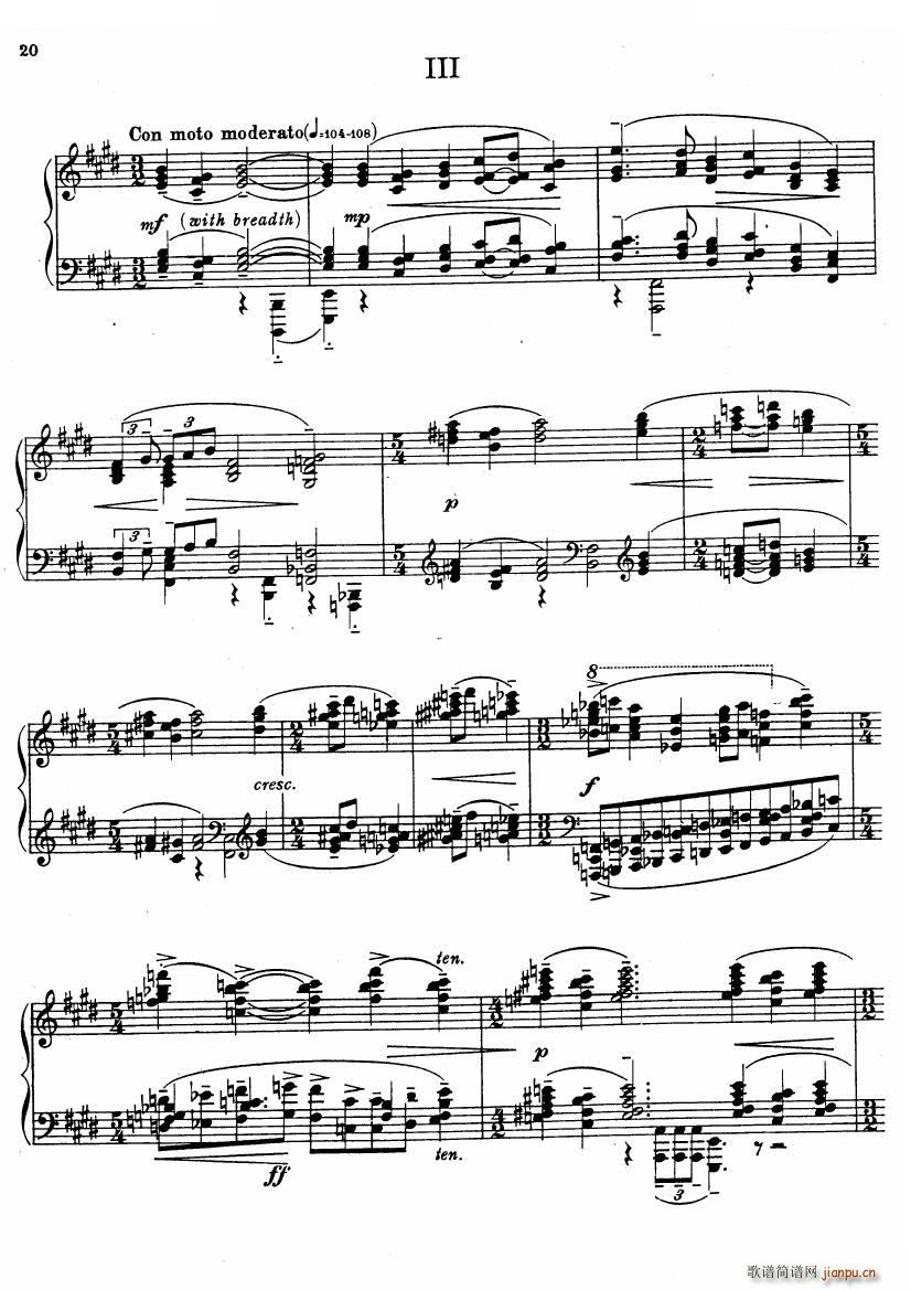Ireland Piano Sonata Piano Sonata(十字及以上)20