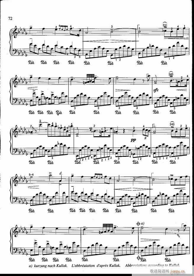 钢琴 不可不弹的世界钢琴名曲100首 五(钢琴谱)73