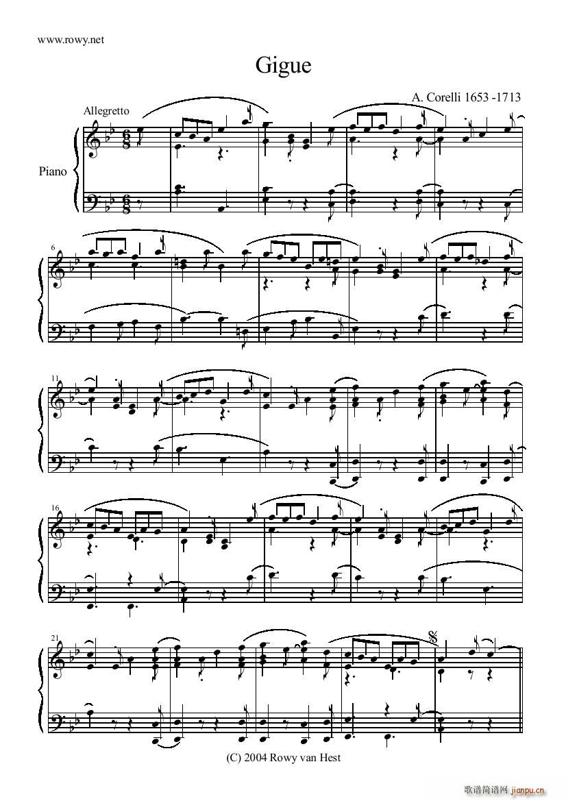 Corelli Gigue Gigue(十字及以上)1