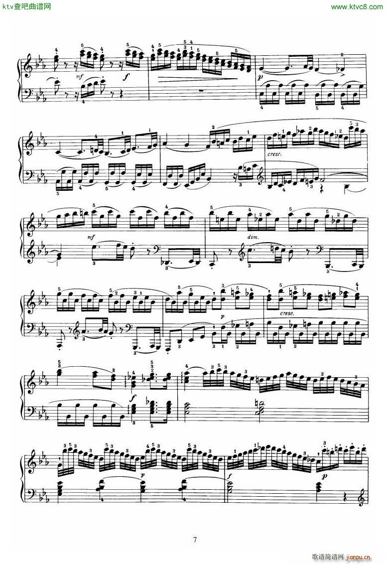 Piano Sonata No 52 in Eb(钢琴谱)7