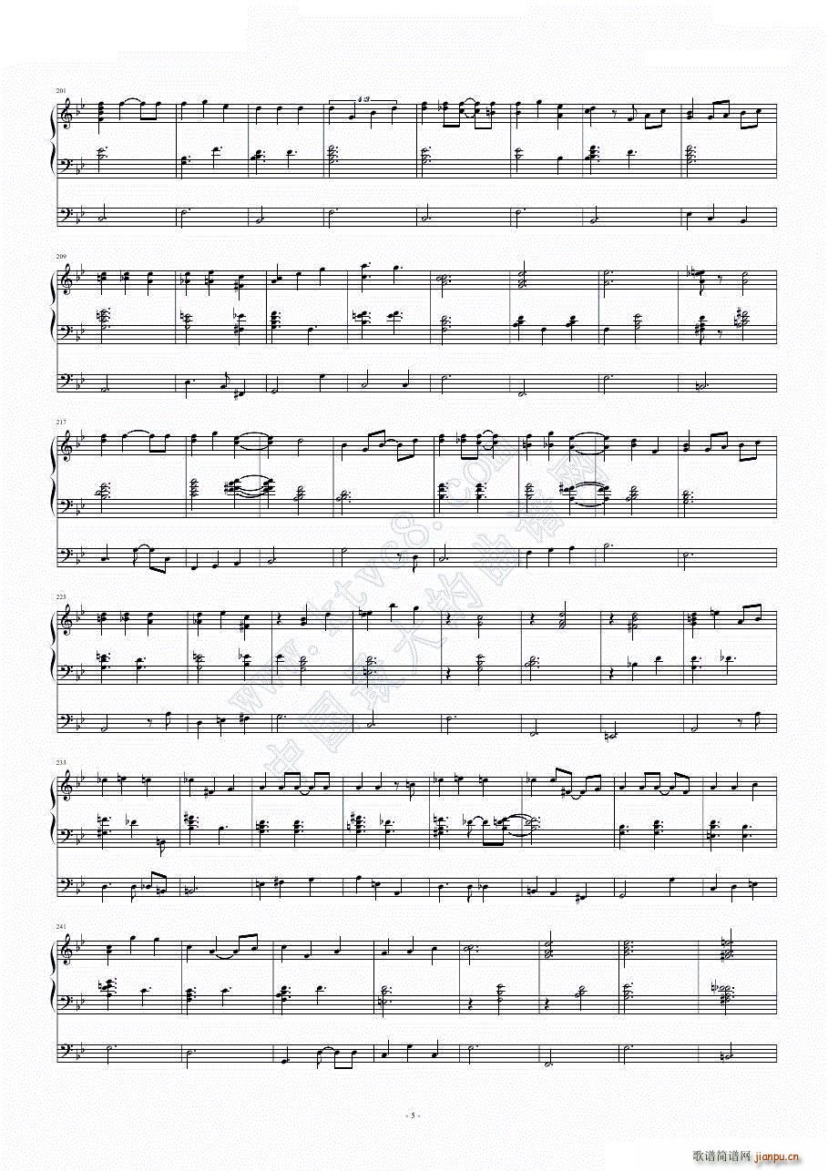 爵士 华尔兹 横滨 Yokohama waltz(钢琴谱)6