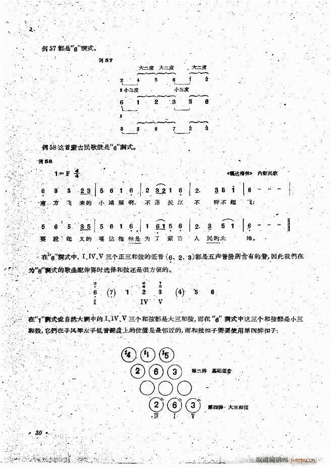 手风琴伴奏编配法 目录前言 1 60(手风琴谱)32