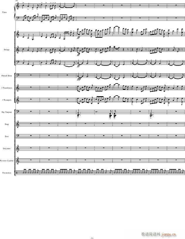 Santorini圣托里尼 完整版(钢琴谱)31