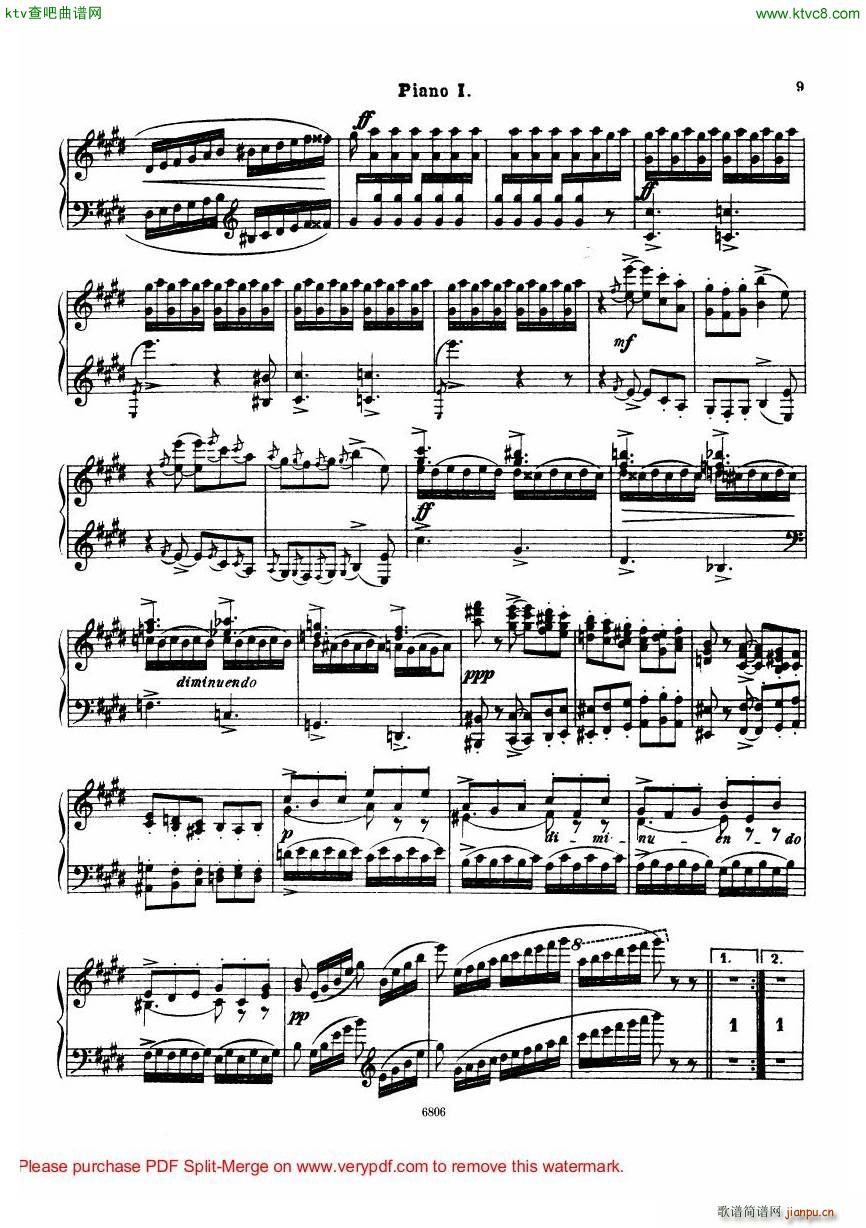 Arensky op 23 Suite No 2 Silhouettes(钢琴谱)7