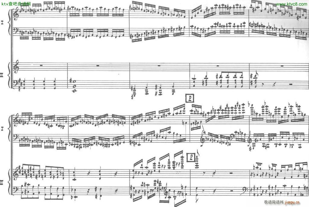 Bolling Sonata for Two Pianist no 2 Part1 1(钢琴谱)14