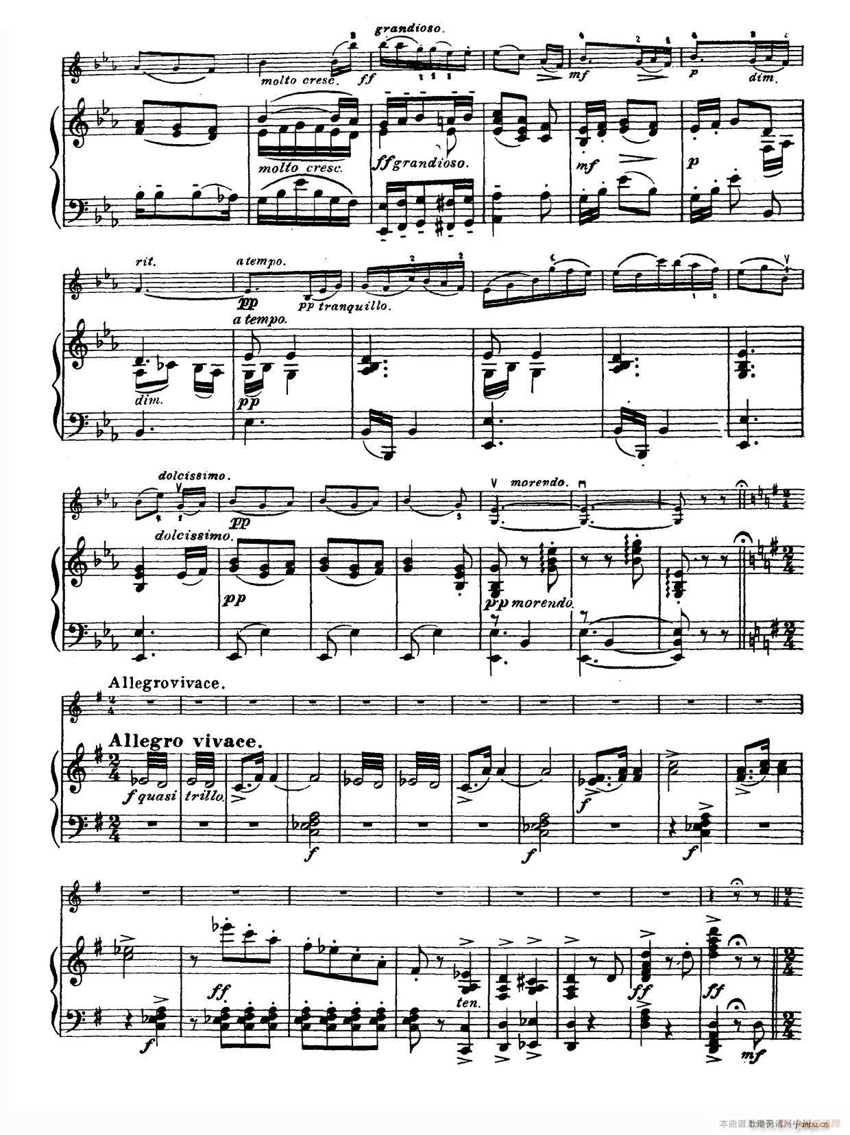 g小调学生协奏曲 塞茨作品第12号(小提琴谱)9