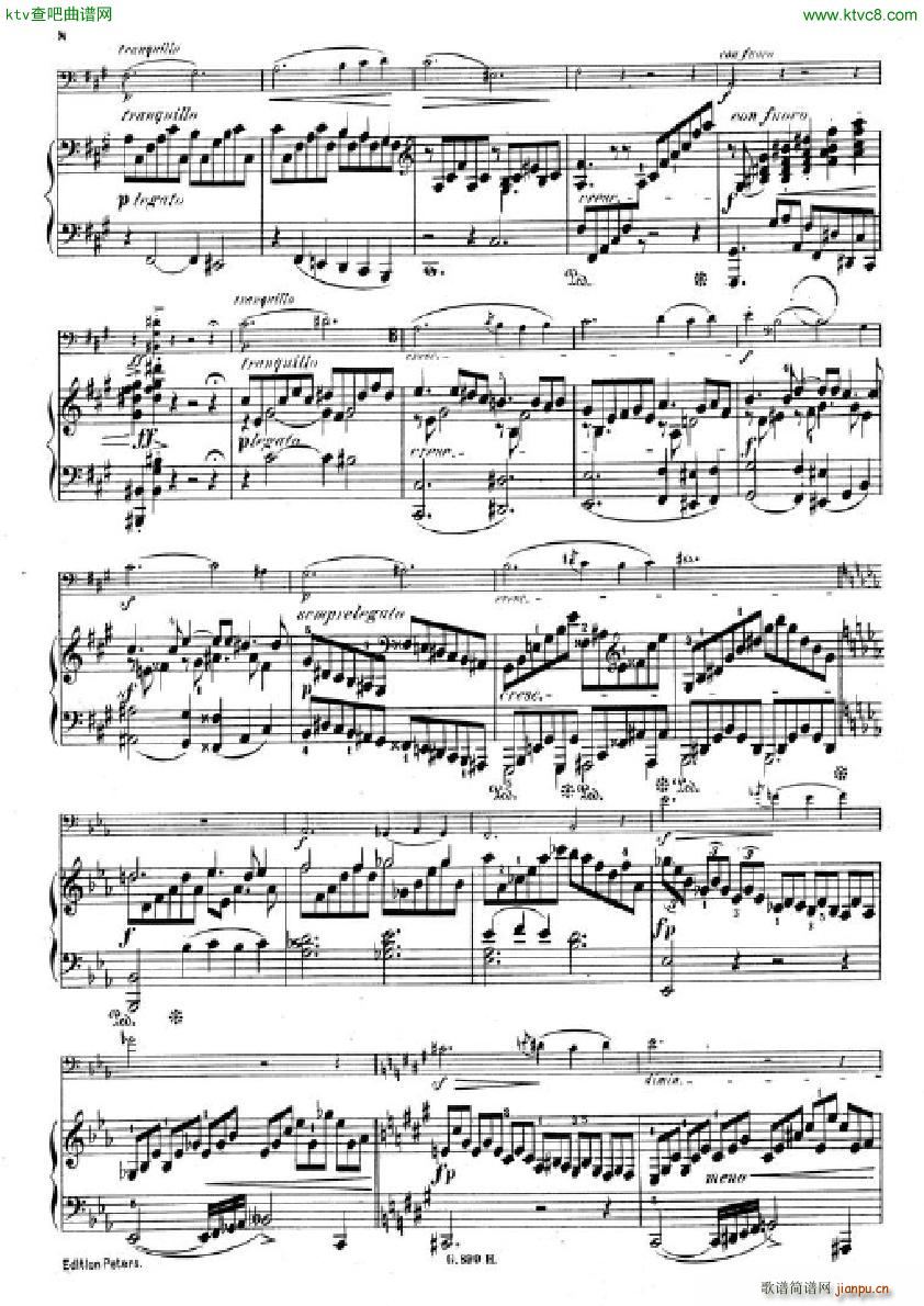 Hummel Sonata for cello and piano(钢琴谱)6