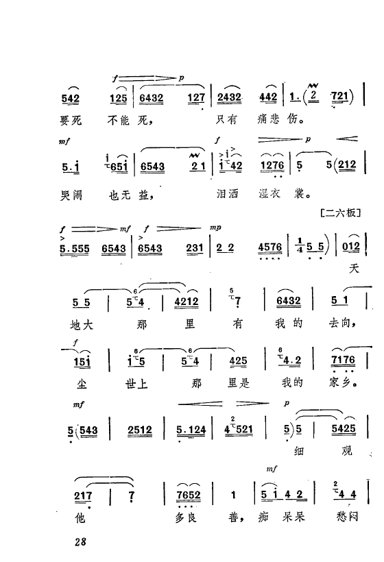 祝福 主要唱腔选 秦腔现代剧 000 050(十字及以上)32