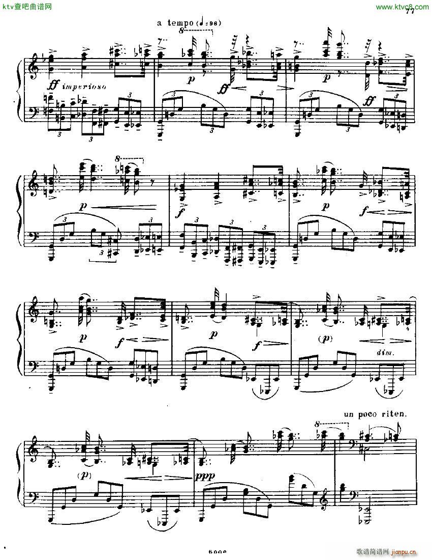 Anatoly Alexandrov Opus 19 Sonata no 4(钢琴谱)6