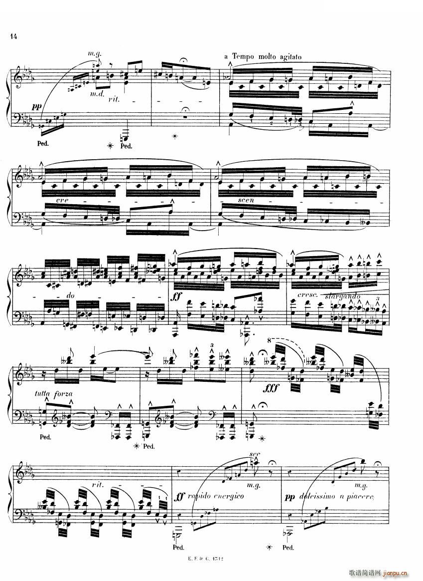 Chaminade 6 Etudes Op35 一 6 Etudes Op35 一(十字及以上)14