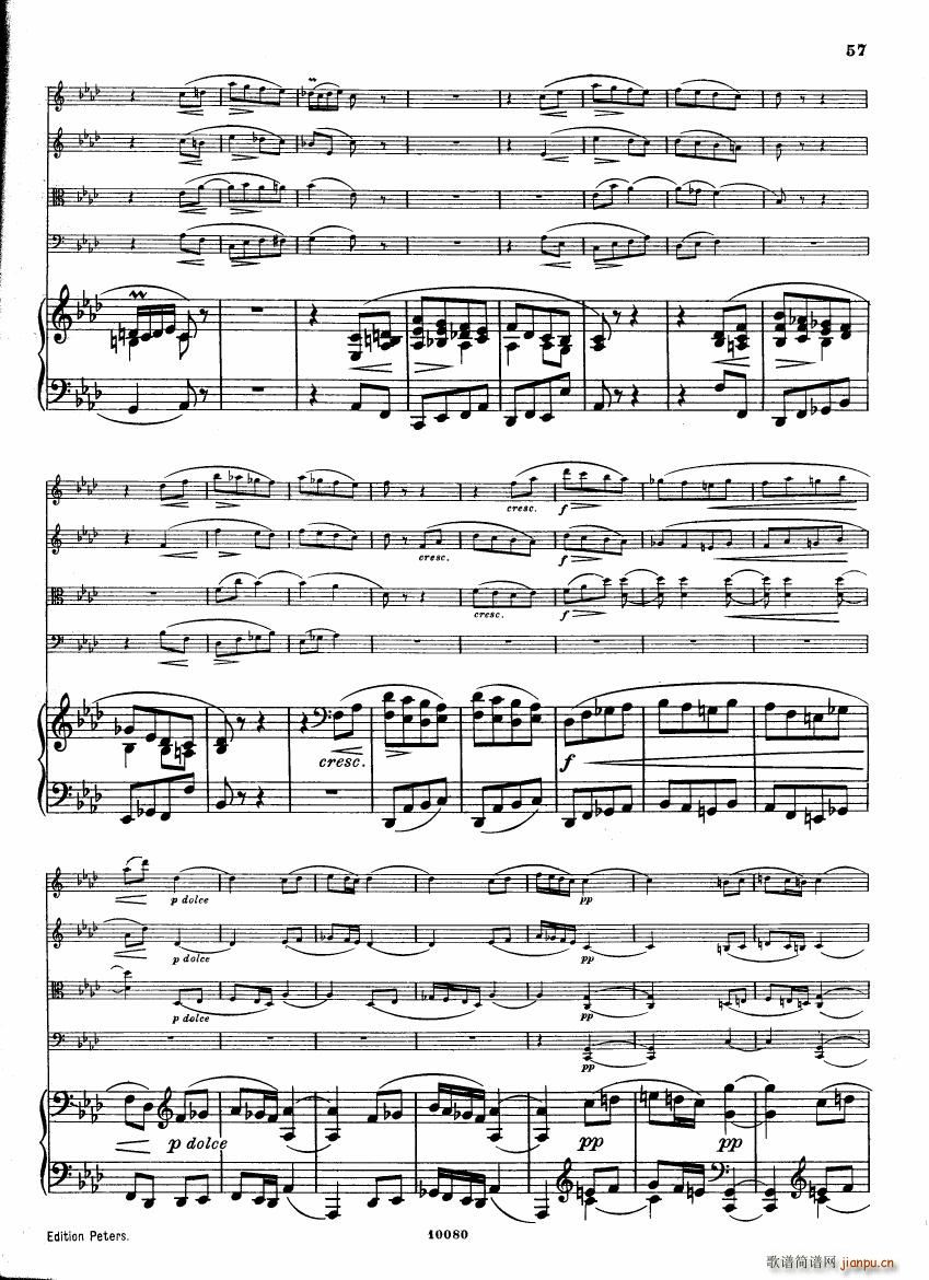 Brahms op 34 Piano Quintet f minor score 二(钢琴谱)15