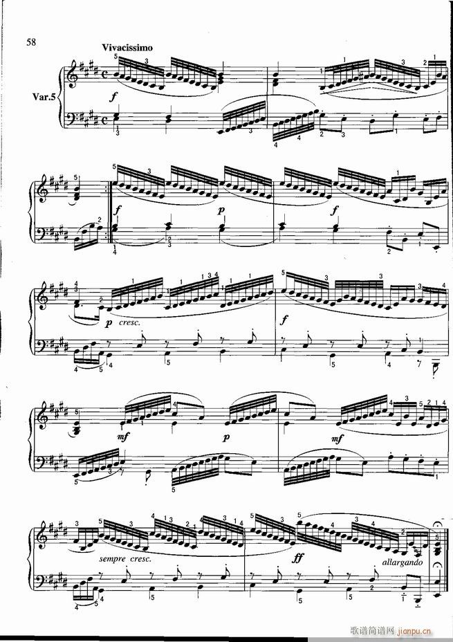 钢琴 不可不弹的世界钢琴名曲100首 五(钢琴谱)59