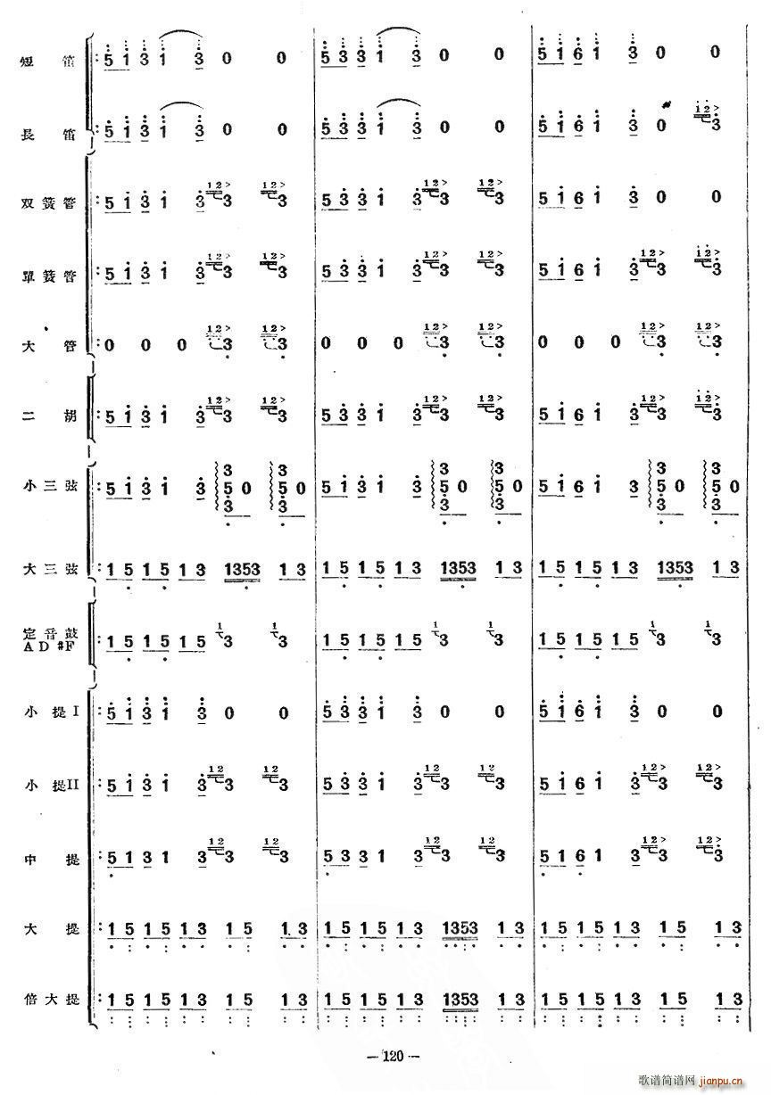 跳月舞曲(四字歌谱)10