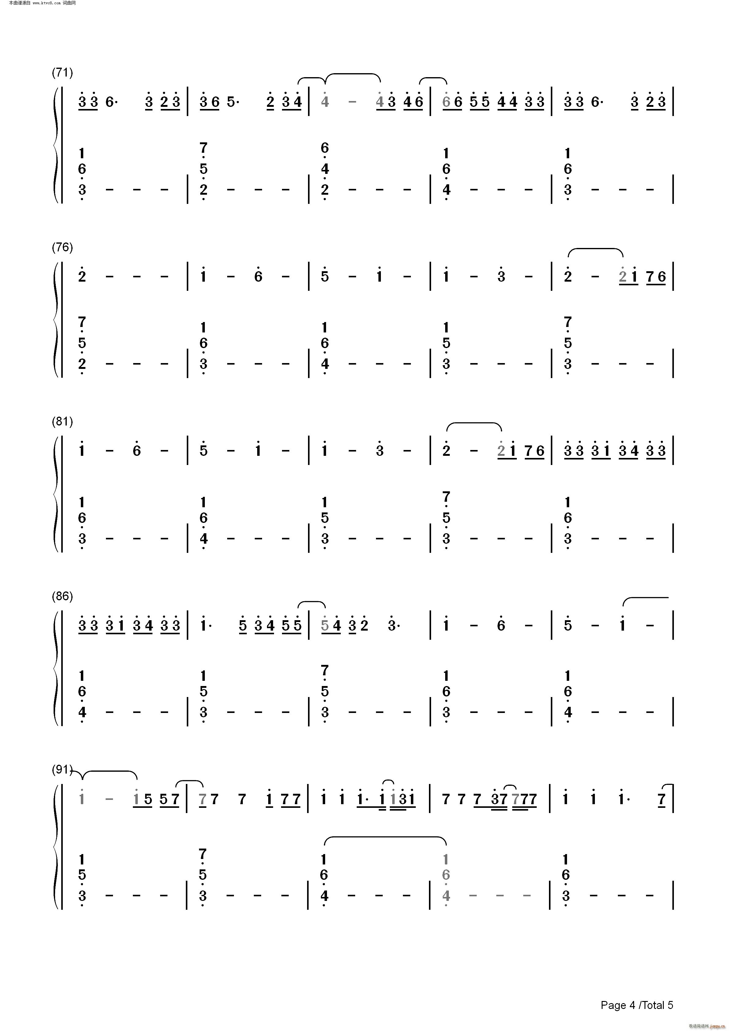 Sine From Above Lady Gaga ft Elton John(钢琴谱)9