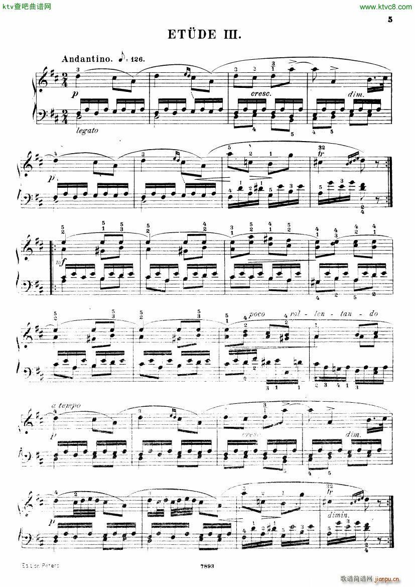 Henri Bertini 1798 1876 25 Easy Etudes Op 100(钢琴谱)6