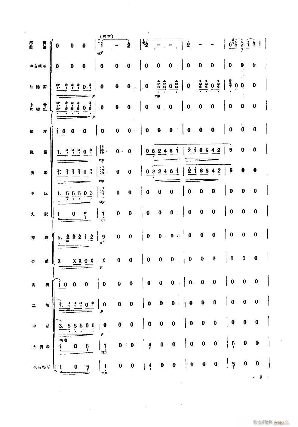 三十里铺 器乐小合奏(总谱)9