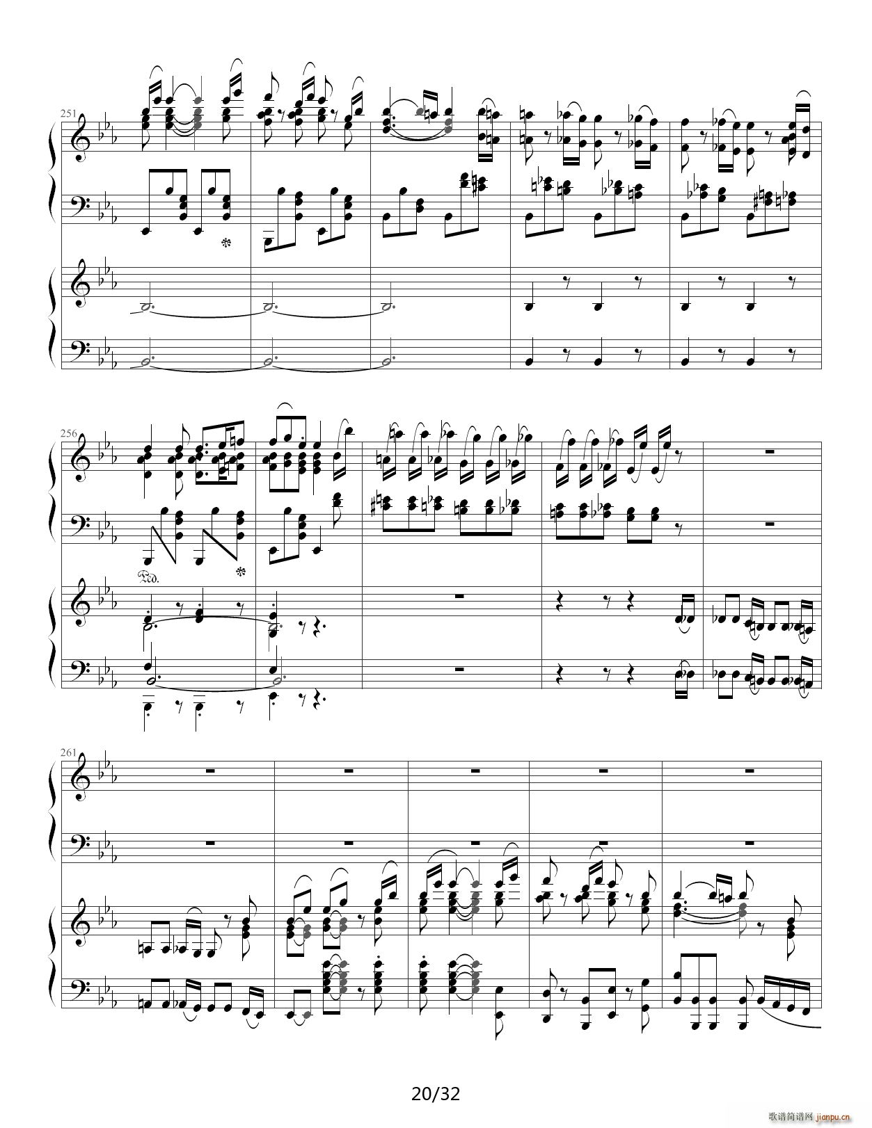 贝多芬第5钢琴协奏曲 皇帝(钢琴谱)20
