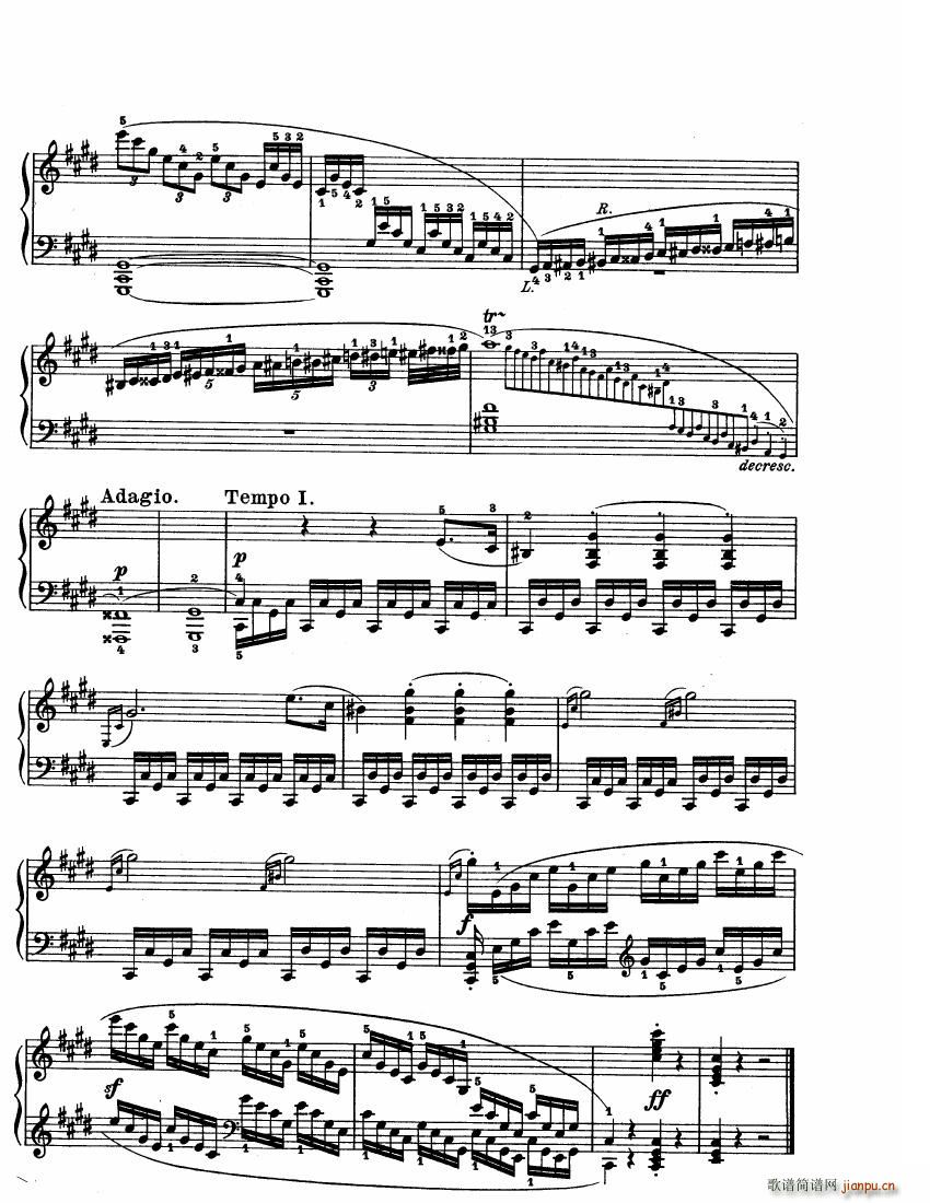 Beethoven op 27 no 2 Piano Sonata Moonlight(钢琴谱)14