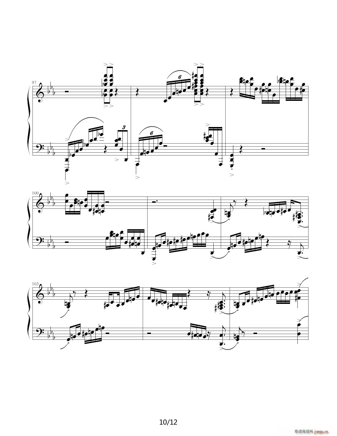 Jazz Crazy Rhythm C调(钢琴谱)10