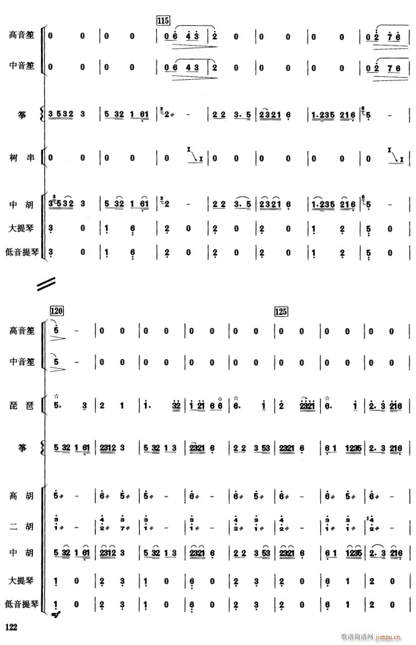 中国电影音乐连奏20(总谱)1