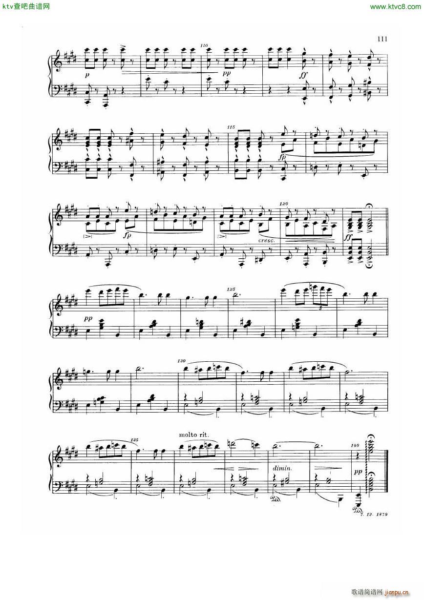 Dvorak Walzer op 54(钢琴谱)5