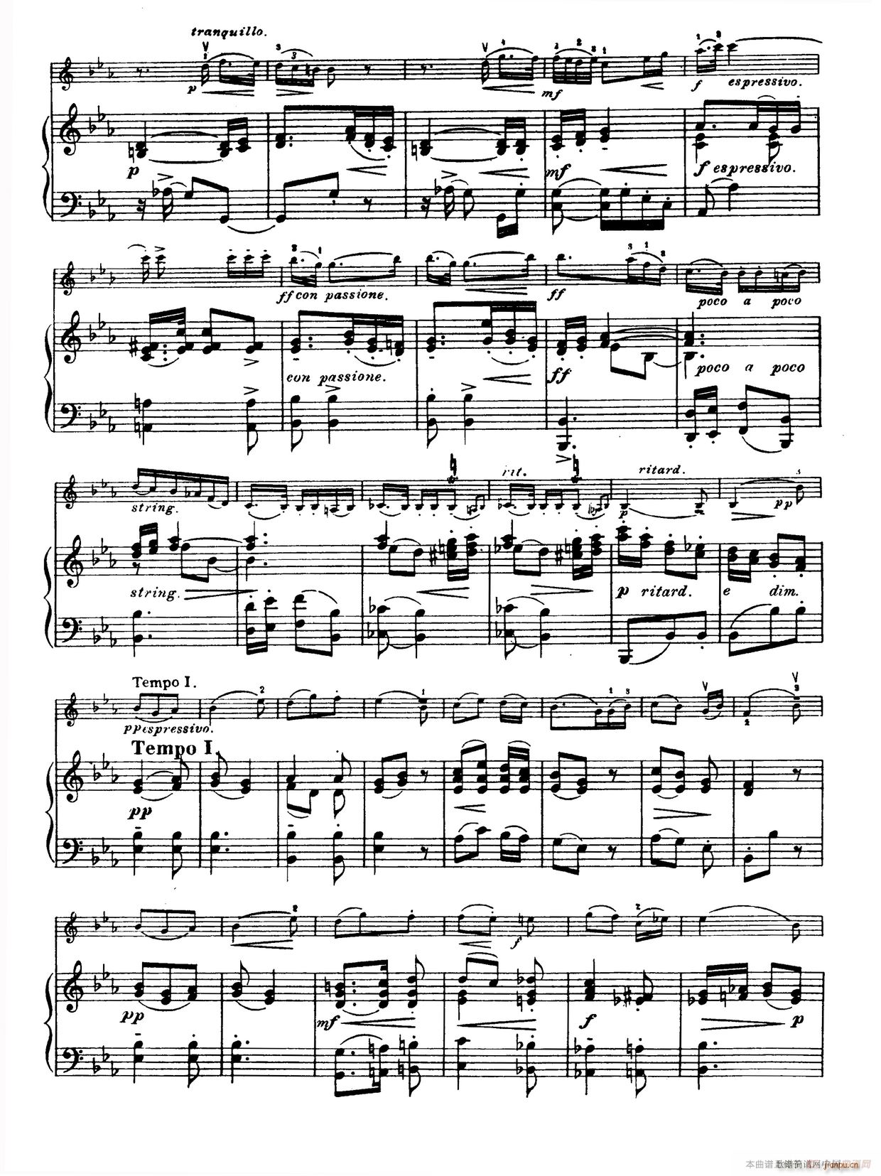 g小调学生协奏曲 塞茨作品第12号(小提琴谱)8