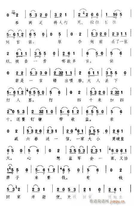 乘记当初去告官-黄梅戏(豫剧曲谱)6