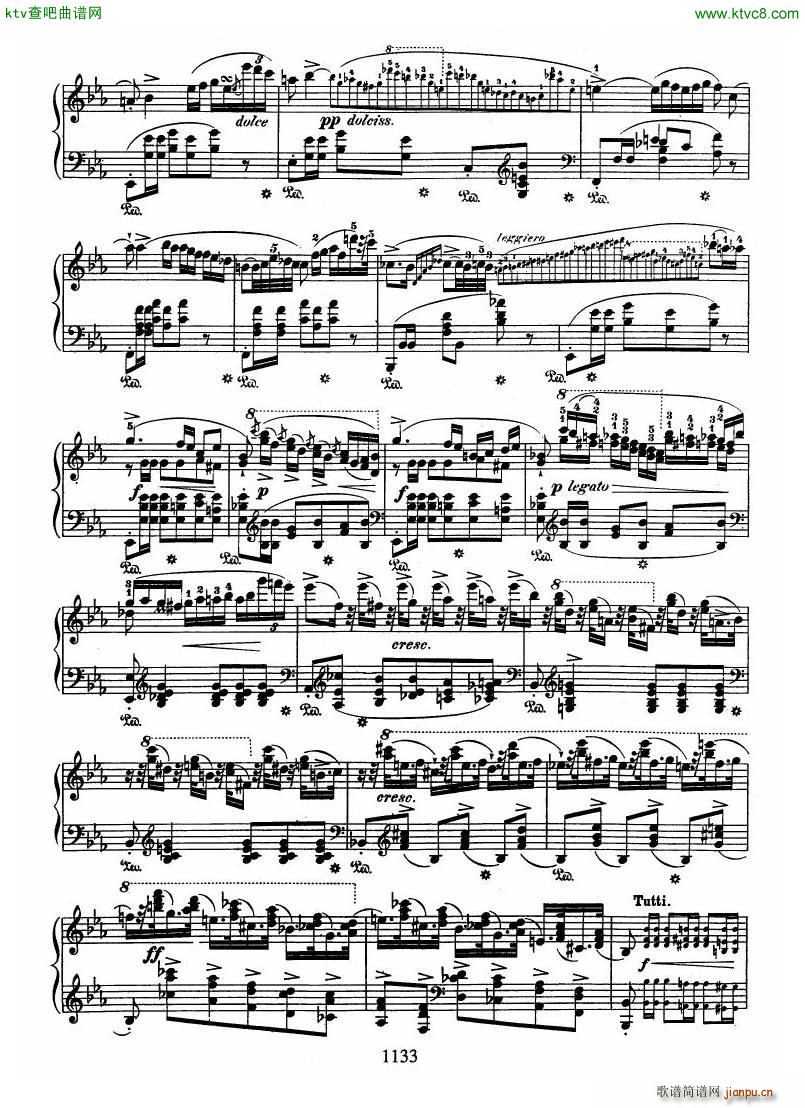 chopin op22 Andante Spianato Grande Polonaise(钢琴谱)8