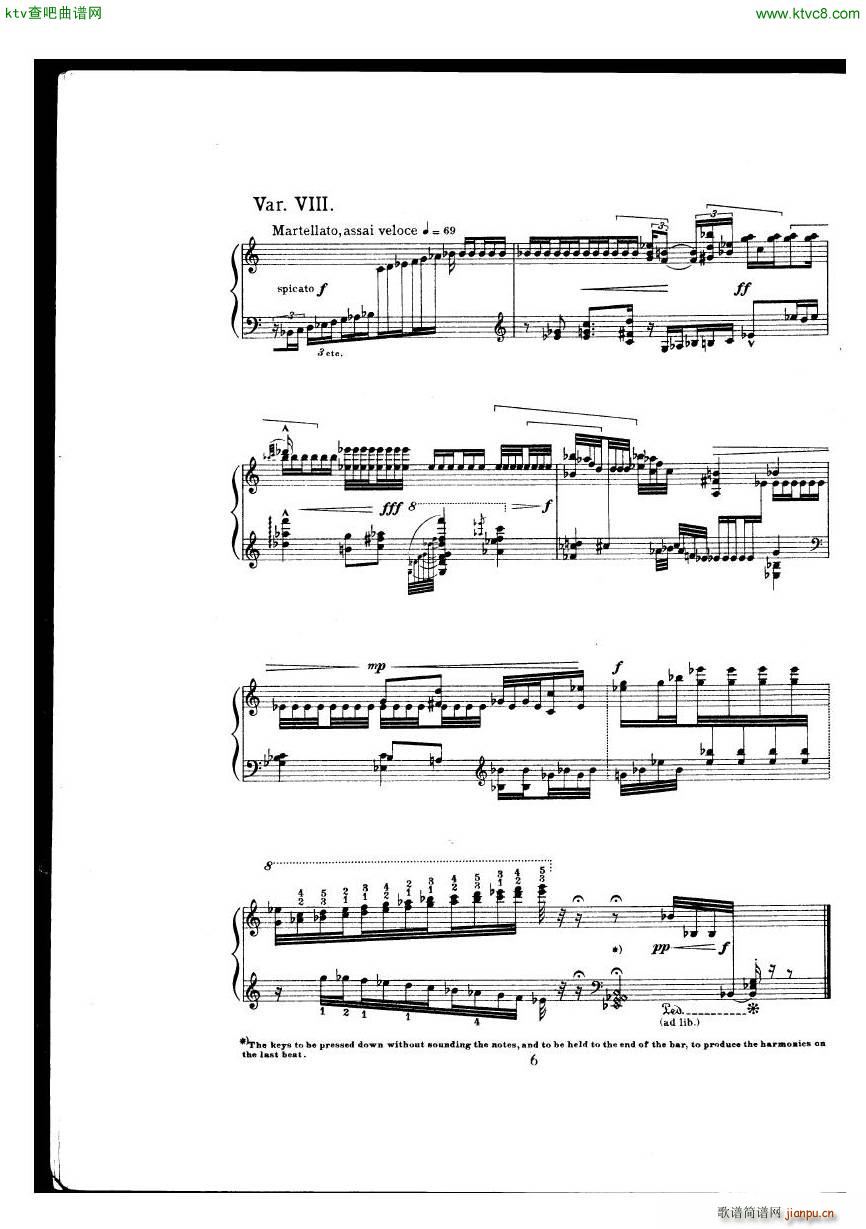 van Dieren Theme Variations(钢琴谱)6