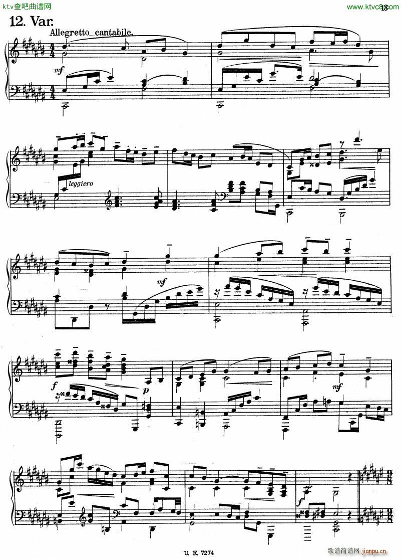 Haba variations on schumann(钢琴谱)11
