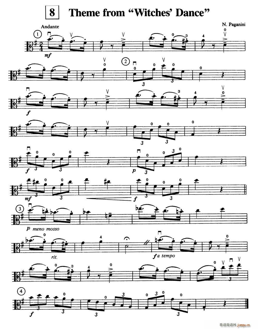 Theme From Witches Dance 中提琴(十字及以上)1