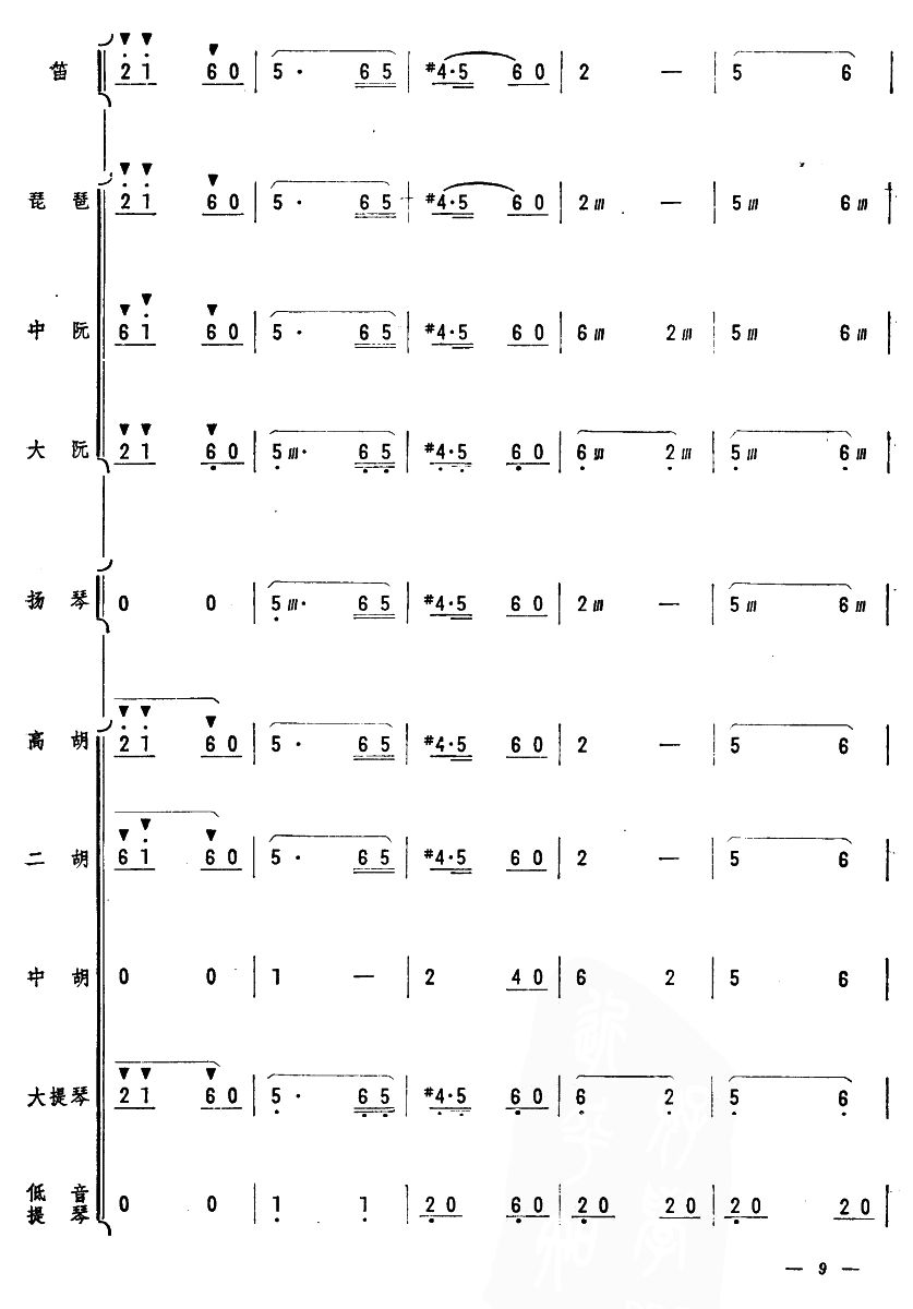 人民邮递员9(总谱)1