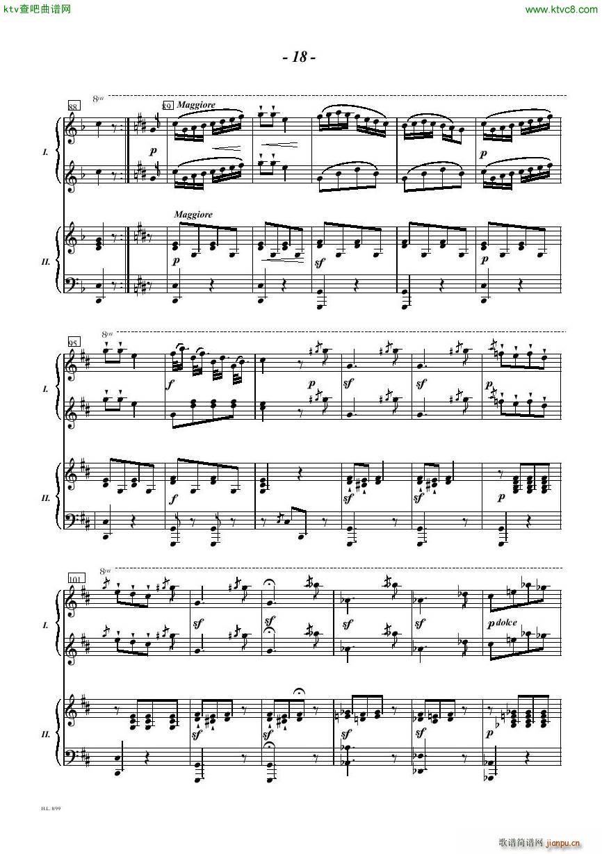 Diabelli Sonata Op33 For Two Pianos(钢琴谱)18