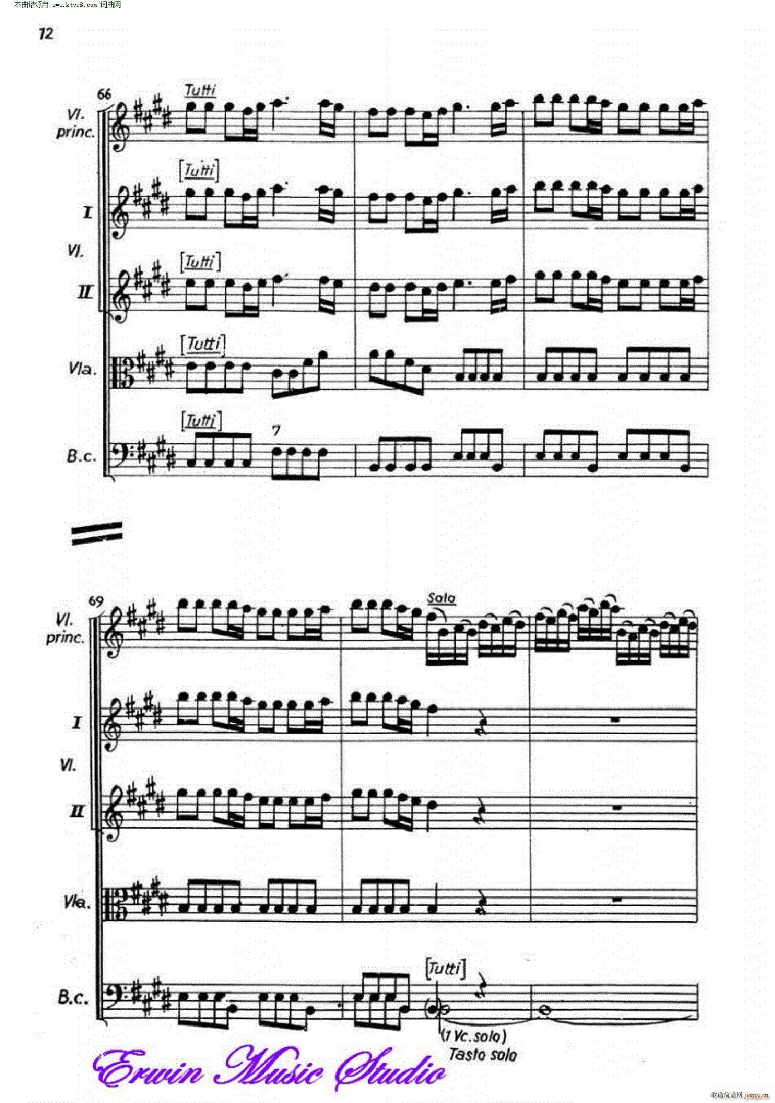 四季 弦乐四重奏(总谱)12