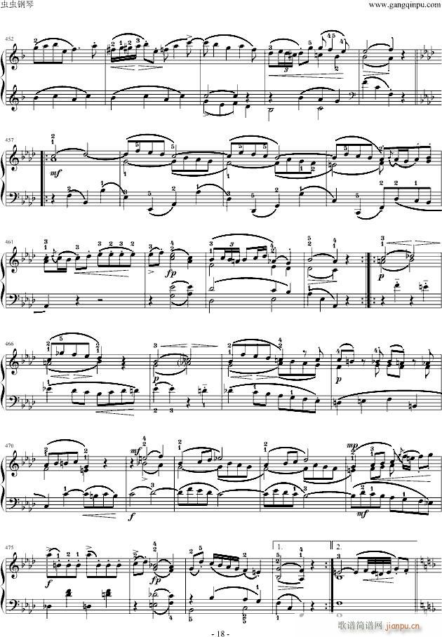 莫扎特F大调钢琴奏鸣曲K533(钢琴谱)18