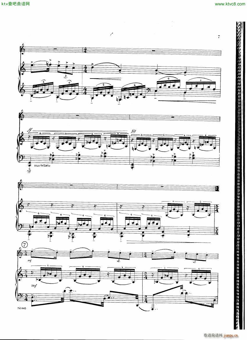 Burton E Flute sonatina score(钢琴谱)6