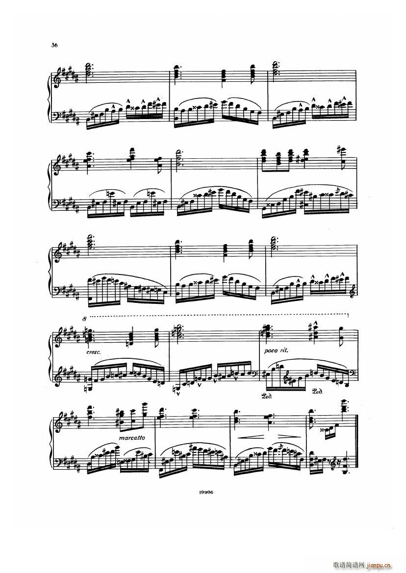 Albeniz op 65 Etudes no 1 7(钢琴谱)36