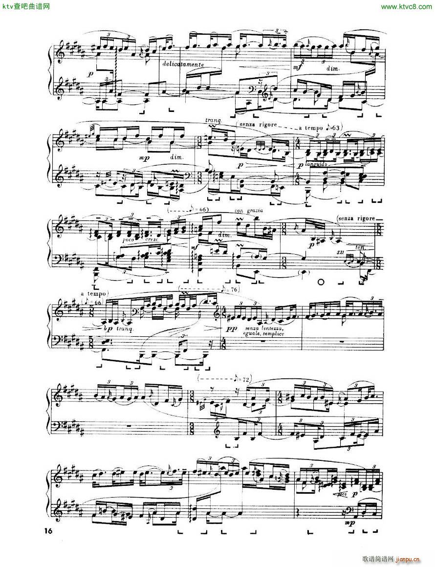 Enescu op 24 No 3 Piano sonata No 3(钢琴谱)16